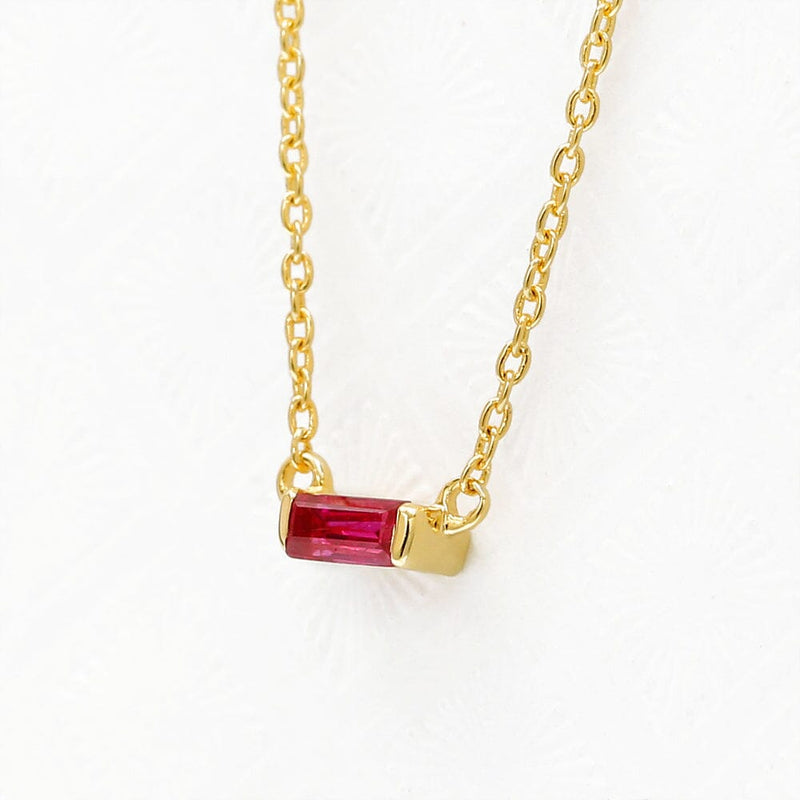 Shanti ruby and 18ct yellow gold necklace